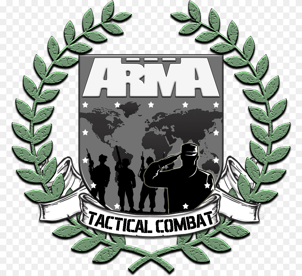 Arma Tactical Combat Number 1 Seal, Emblem, Symbol, Adult, Male Png Image