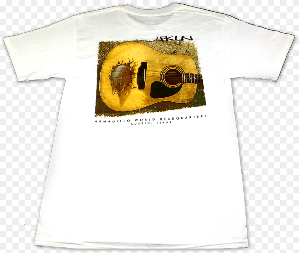 Armadillo Guitar Shirt, Clothing, T-shirt, Musical Instrument Free Png
