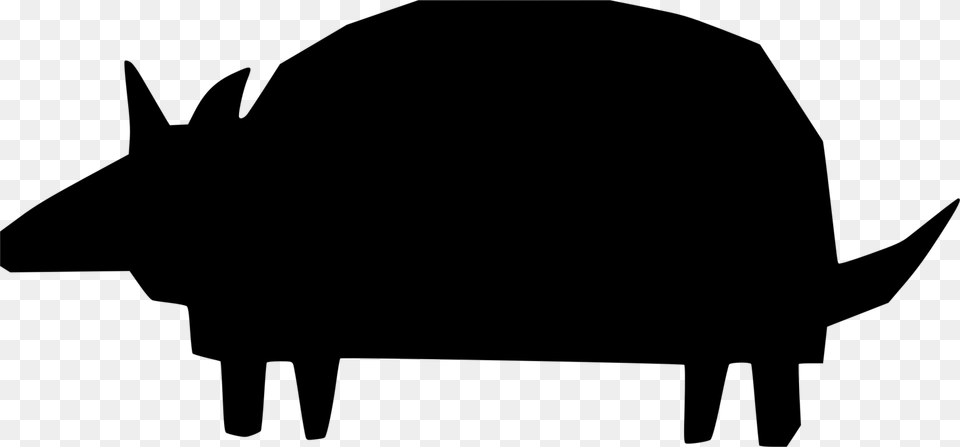 Armadillo Pet Pig Mammal Cattle, Gray Free Png Download