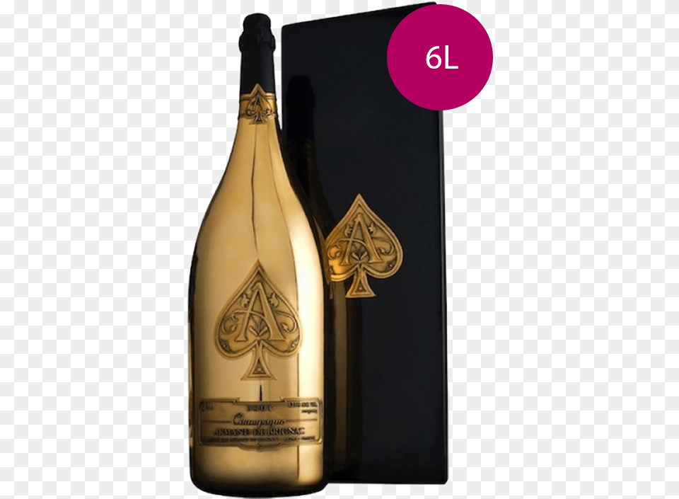 Armand De Brignac 15 Litri, Alcohol, Beverage, Bottle, Liquor Png Image