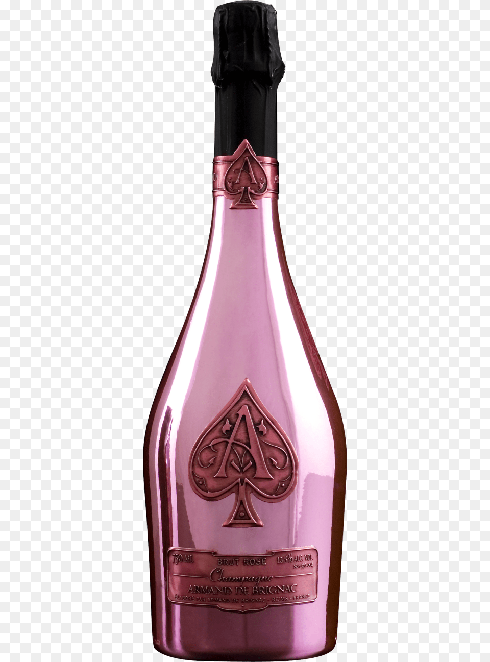 Armand De Brignac Ace Of Spades Champagne Rose, Alcohol, Beverage, Liquor, Bottle Png Image