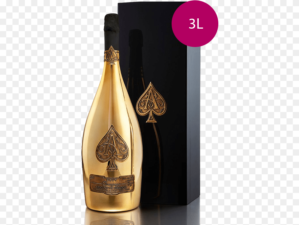 Armand De Brignac Gold, Alcohol, Beverage, Bottle, Liquor Free Png