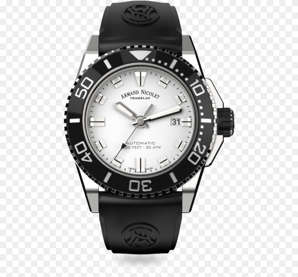 Armand Nicolet Diver Watch, Arm, Body Part, Person, Wristwatch Png Image