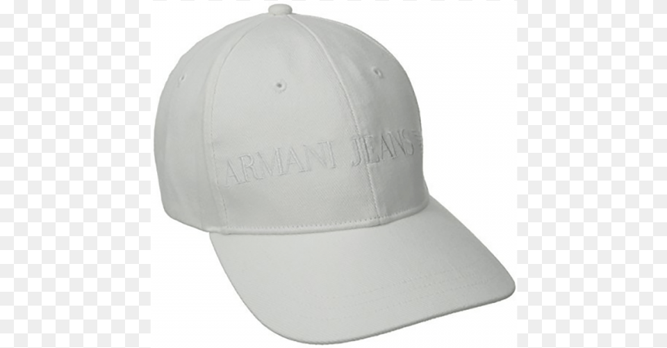 Armani Jeans Baseball Cap In White Baseball Cap, Baseball Cap, Clothing, Hat, Helmet Free Png Download