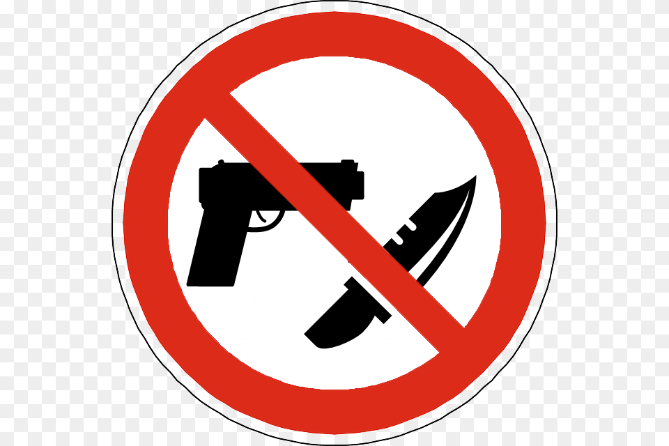 Armas De Fuego Y Blancas, Sign, Symbol, Road Sign, Disk Png Image