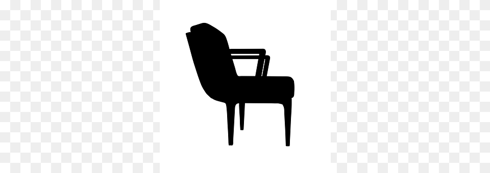 Armchair Chair, Furniture, Silhouette Png Image