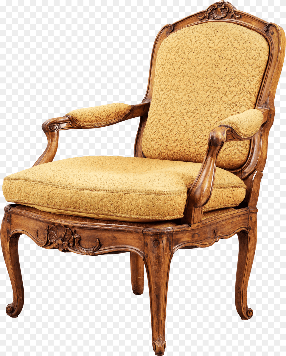 Armchair Brown Vintage, Chair, Furniture Png