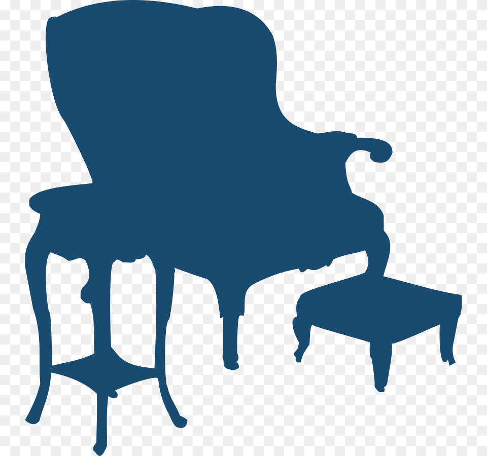 Armchair Clipart, Furniture, Chair, Person, Silhouette Free Png