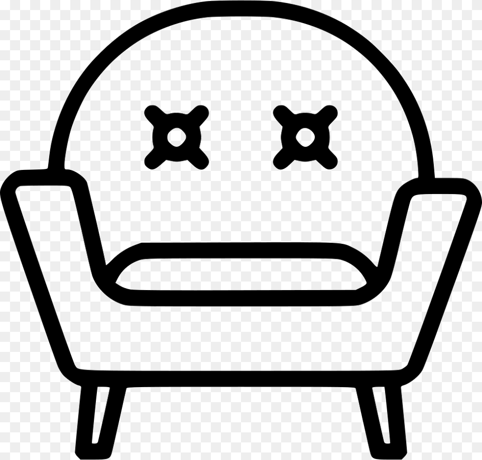 Armchair Comments Icon, Furniture, Stencil, Chair Free Png