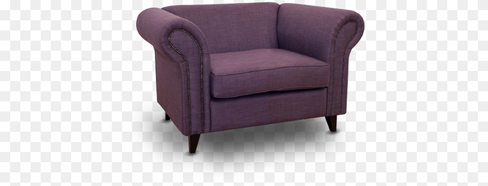 Armchair Picture Purple Arm Chair Transparent, Couch, Furniture Free Png
