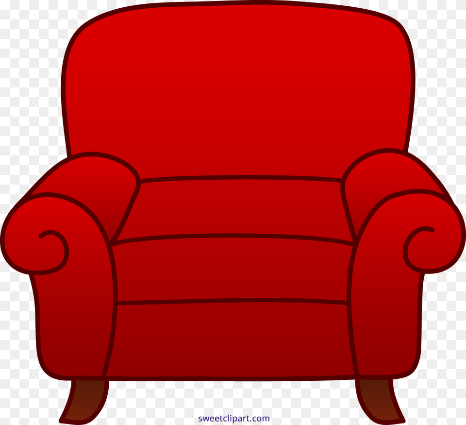 Armchair Red Clipart, Chair, Furniture, Dynamite, Weapon Free Png Download