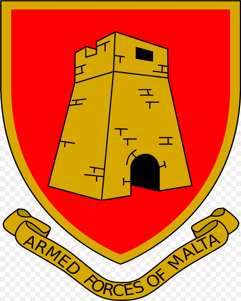 Armed Forces Of Malta Emblem, Logo, Symbol, Dynamite, Weapon Png Image