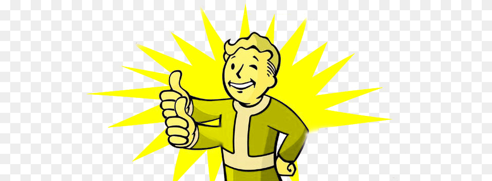Armed Vault Boy Fallout Thumbs Up Gif, Body Part, Hand, Person, Fist Free Png