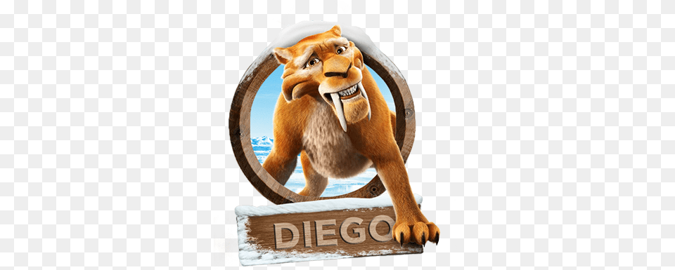 Armed With A Biting Sense Of Humour This Saber Tooth Diego Ice Age, Animal, Bear, Mammal, Wildlife Free Transparent Png