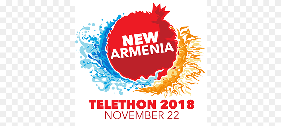 Armenia Fund Telethon Will Take Place On Thanksgiving New Armenia, Advertisement, Poster, Logo, Food Free Transparent Png