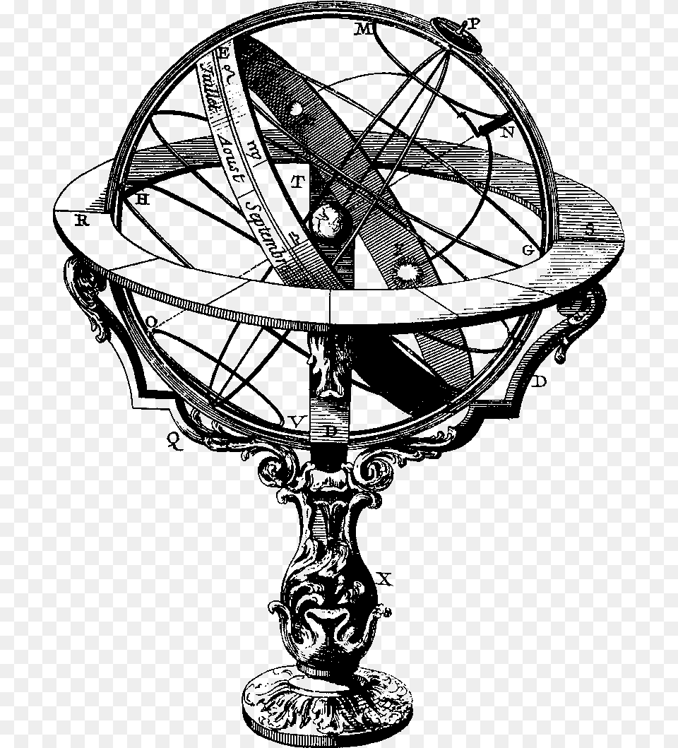 Armillary Sphere Esfera Armilar, Machine, Wheel, Sundial Png Image