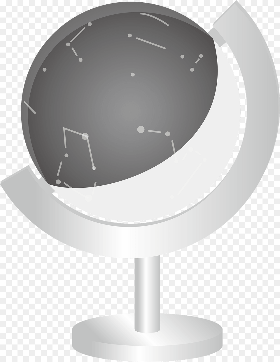 Armillary Sphere Model Of Night Sky In Grayscale Clipart, Astronomy, Outer Space, Planet, Globe Free Transparent Png