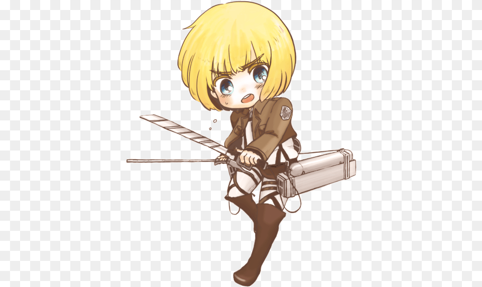 Armin Arlert Attack On Titan Armin Chibi, Book, Comics, Publication, Baby Png Image