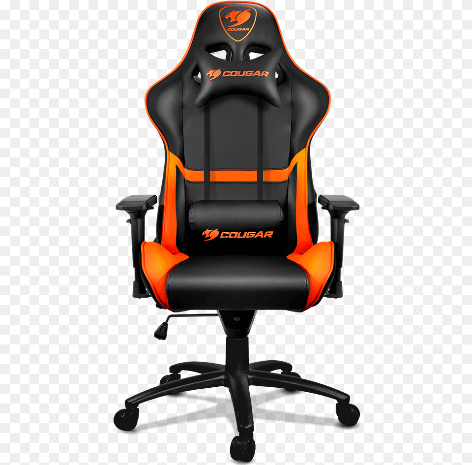 Armor Black Cougar Armor Gaming Chair, Furniture, Home Decor, Cushion Png Image