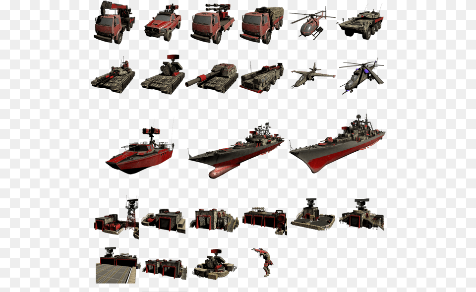 Armor Clash 3 Units, Boat, Vehicle, Transportation, Aircraft Free Transparent Png