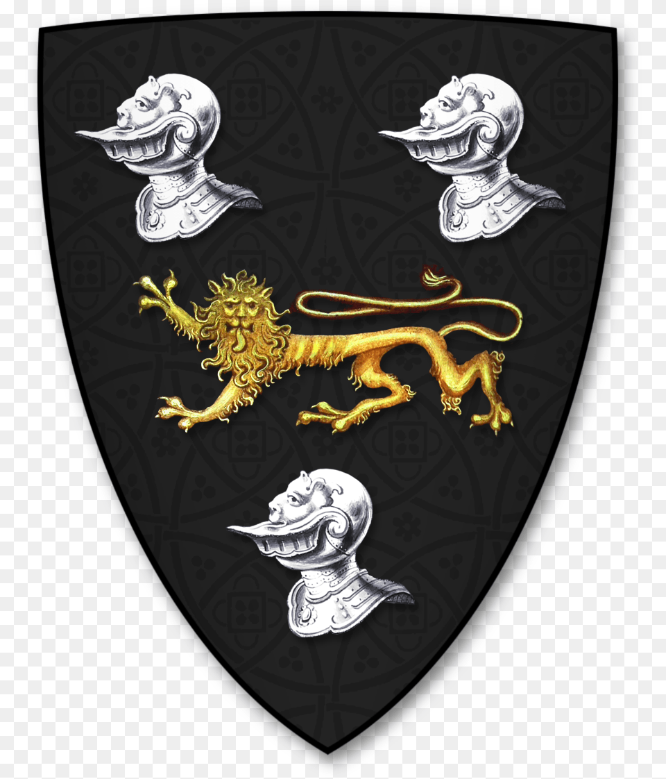 Armorial Bearings Of The Compton Family Of Walford Badge, Animal, Lizard, Reptile, Face Png