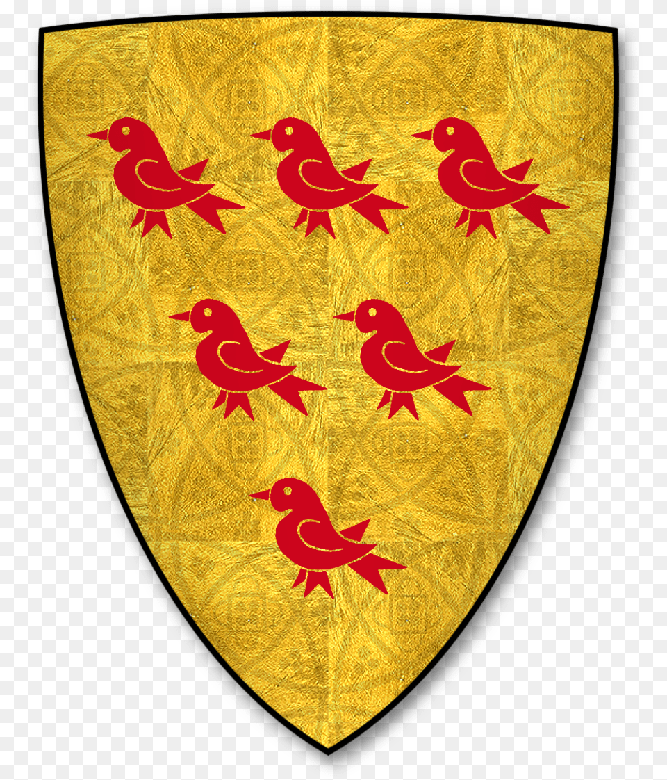 Armorial Bearings Of The Moigne Family Of Rowden And Emblem, Armor, Shield, Animal, Bird Png Image