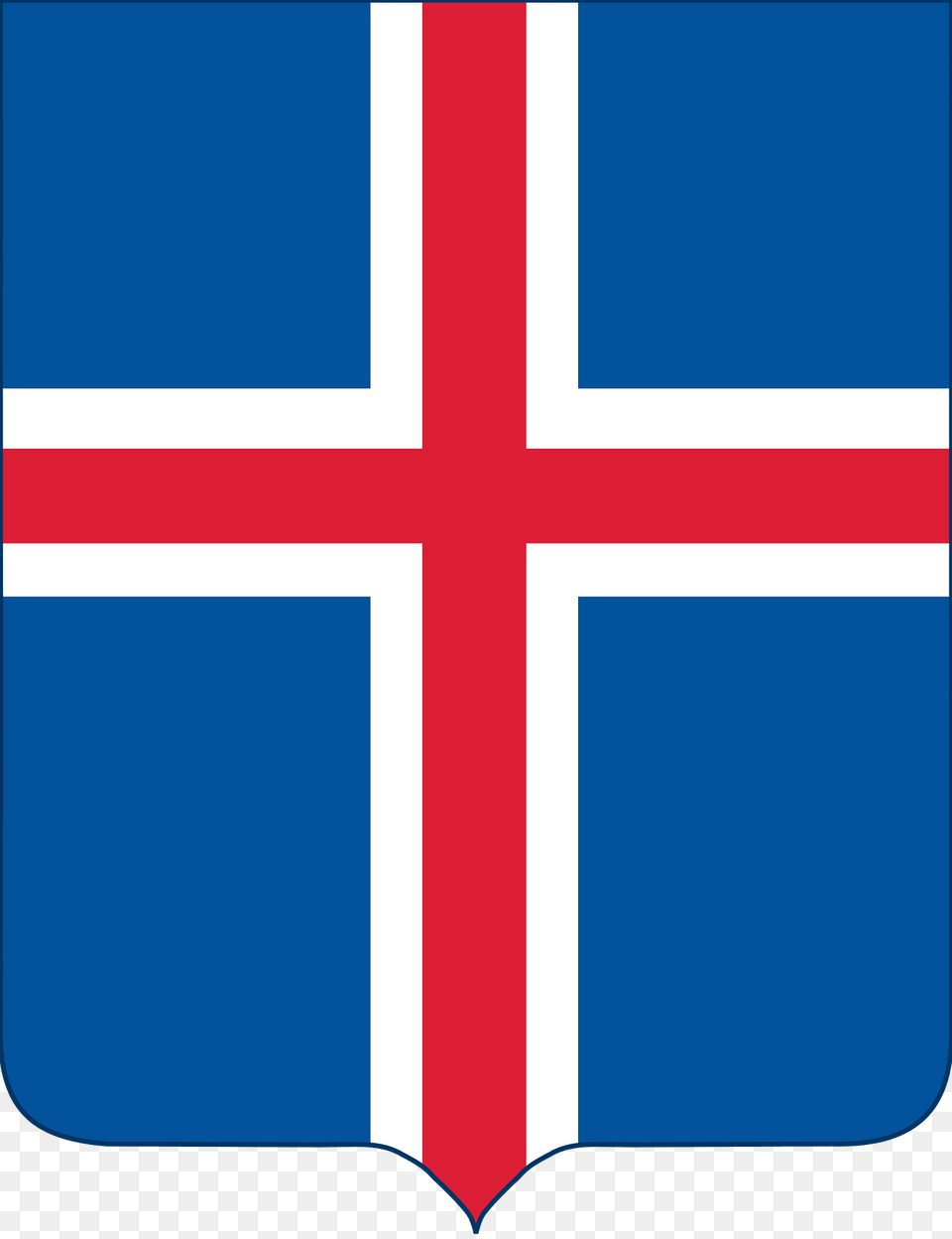 Arms Of Iceland Clipart, Cross, Symbol, Flag Png Image