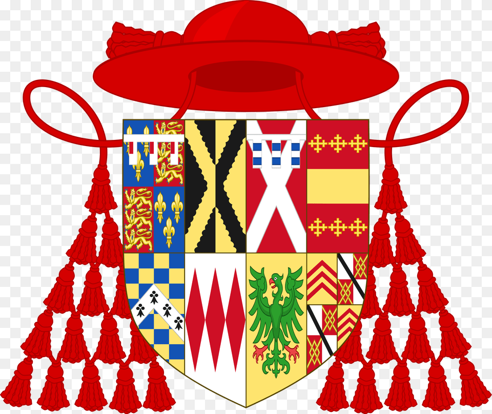 Arms Of Reginald Cardinal Pole Dela Pole Coat Of Arms, Clothing, Hat, Armor Free Png Download