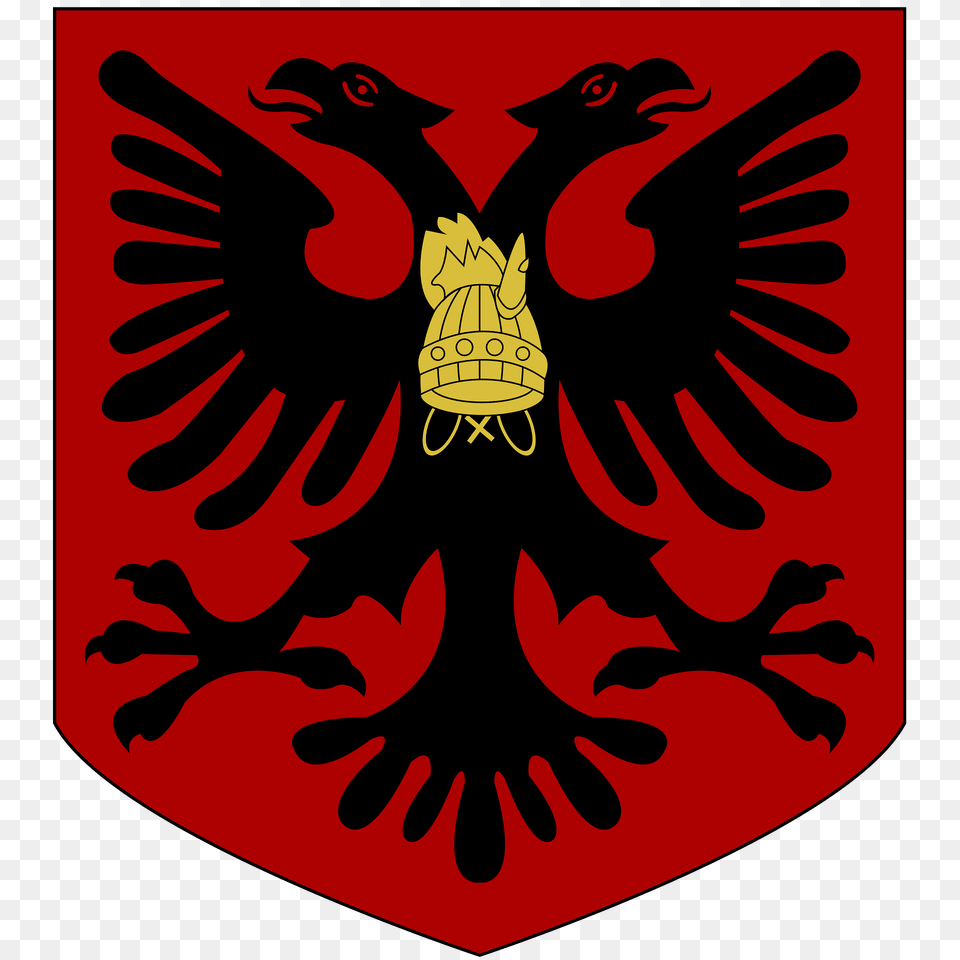 Arms Of State Of The Albanian Republic Clipart, Emblem, Symbol, Armor, Shield Free Png