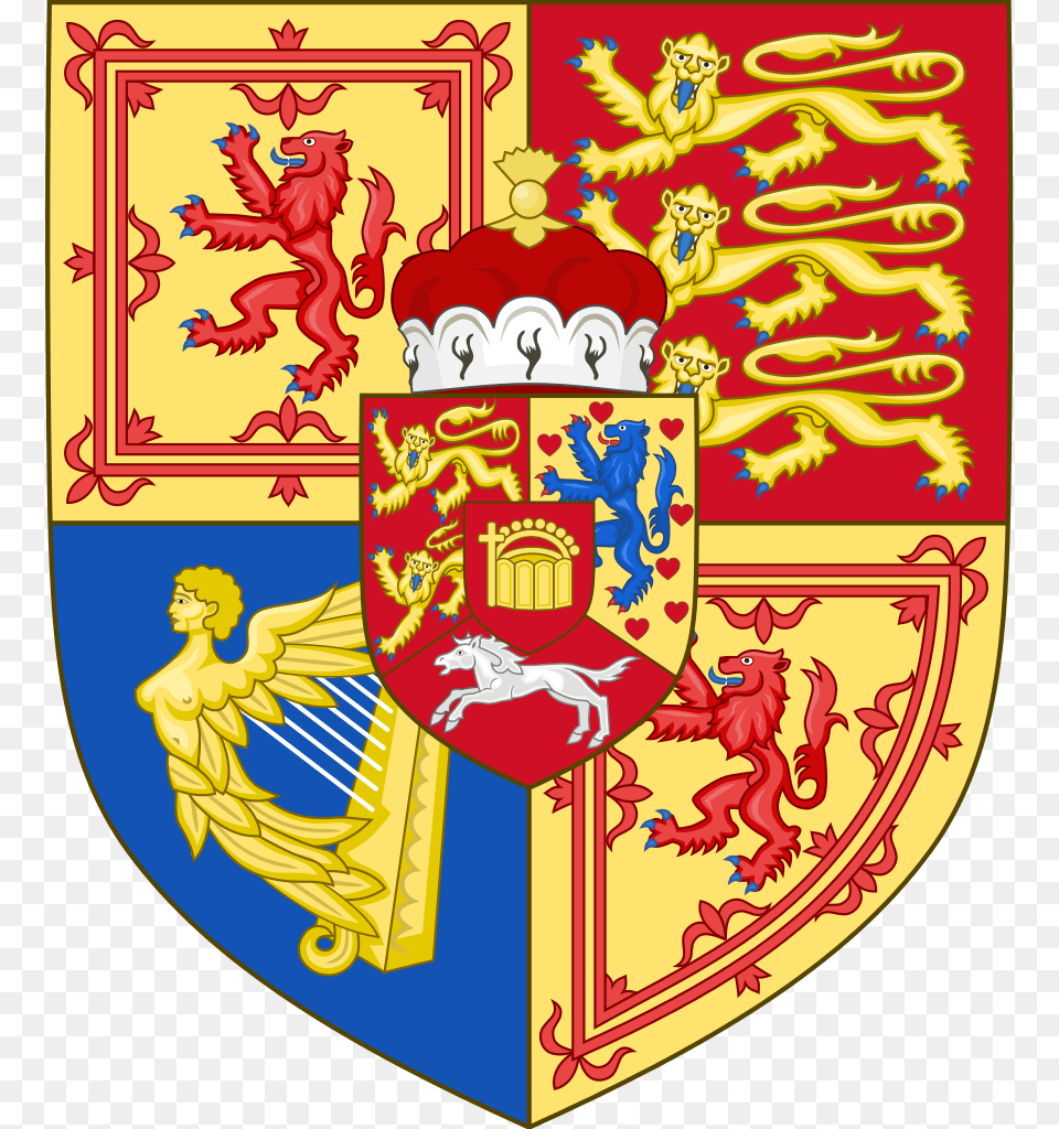 Arms Of The United Kingdom In Scotland, Armor, Shield, Person, Baby Png Image