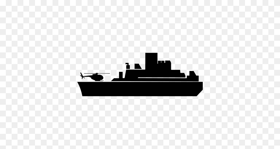 Army Aviation Military Navy Ship War Weapon Icon, Lighting, Gray Free Png Download