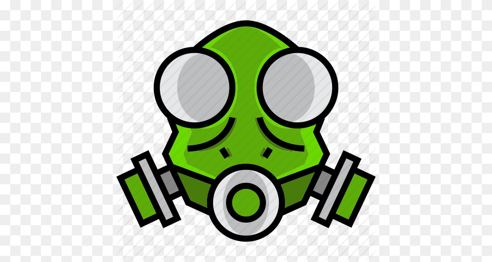 Army Battle Cover Gas Mask Mask Military War Icon, Green, Grass, Plant Free Png