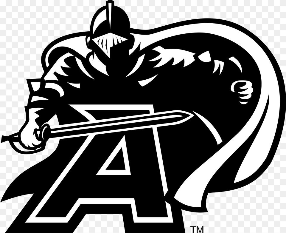 Army Black Knights Logo Transparent, Stencil Png Image