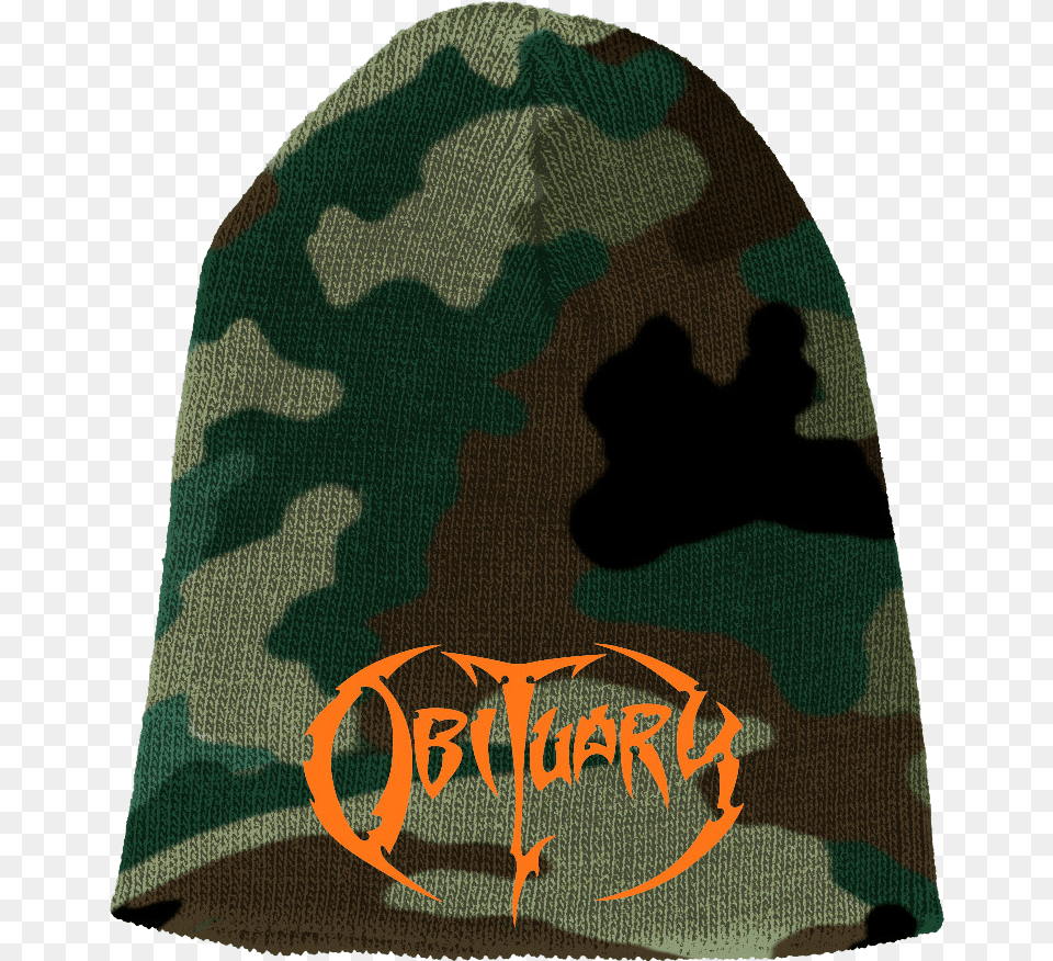 Army Camo Beanie, Cap, Clothing, Hat, Person Free Transparent Png