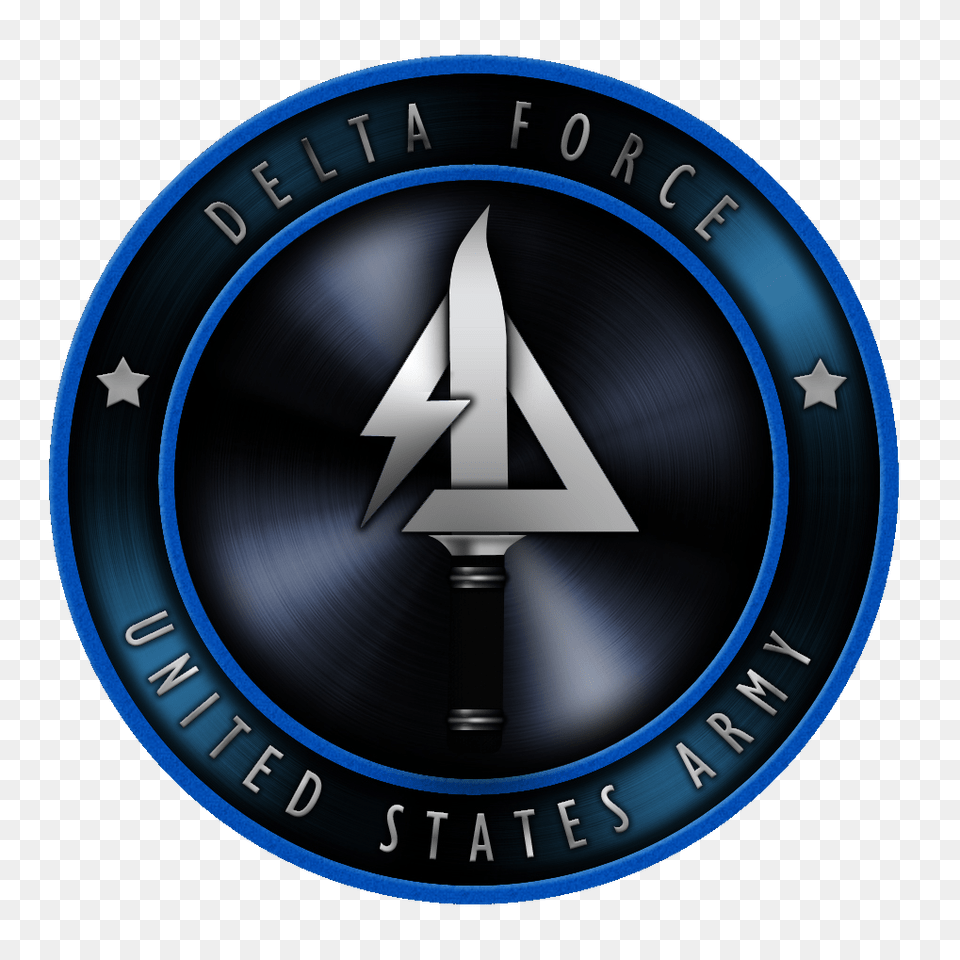 Army Delta Force Military, Emblem, Symbol, Logo, Disk Free Transparent Png
