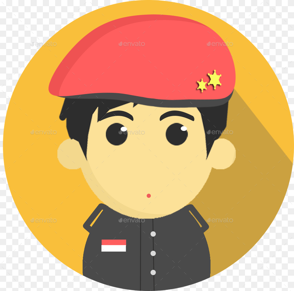 Army Flat Icon, Photography, Face, Head, Person Free Png Download