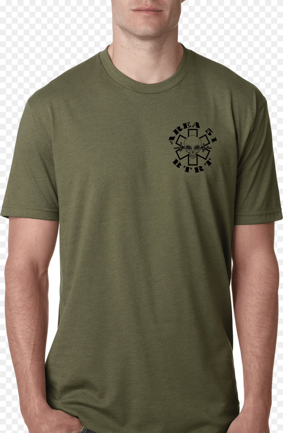 Army Green T Shirt Men Free Png Download