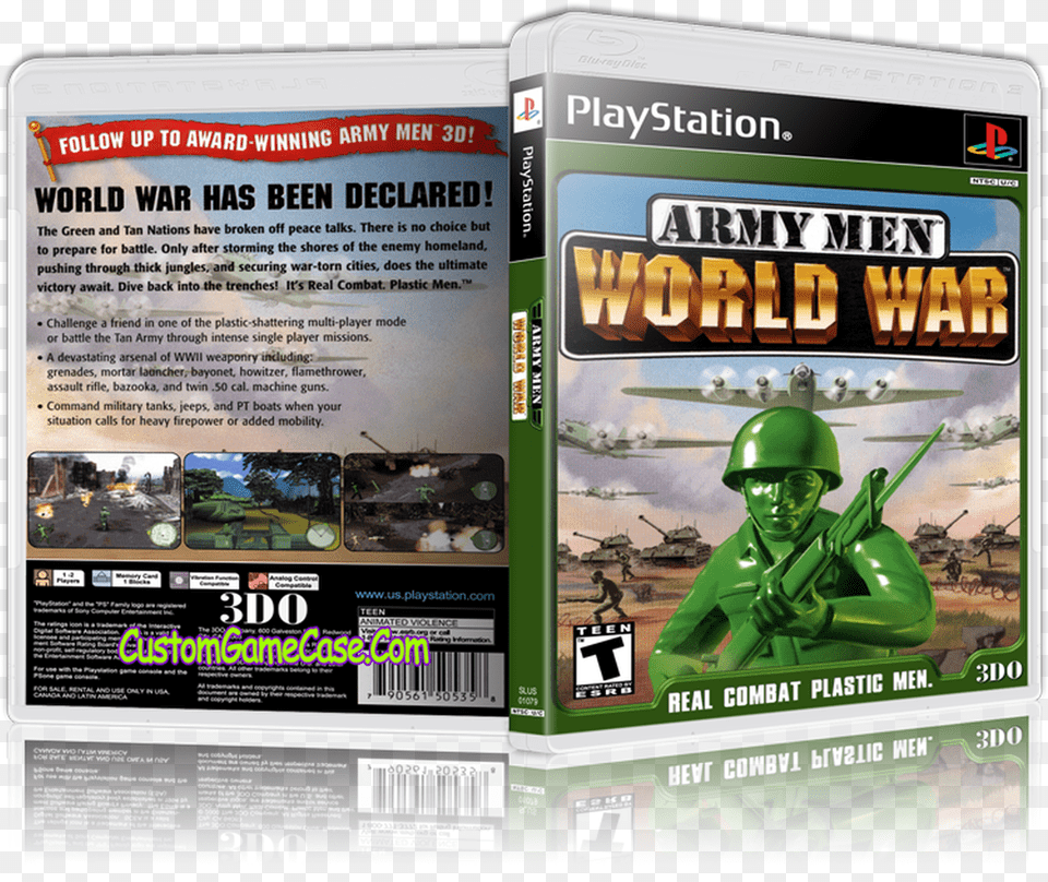 Army Men World War Juegos De Guerra Playstation, Advertisement, Poster, Adult, Person Free Transparent Png
