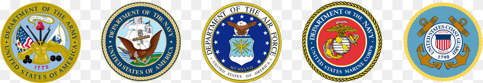 Army Navy Air Force Marines Coast Guard, Badge, Logo, Symbol, Emblem Png