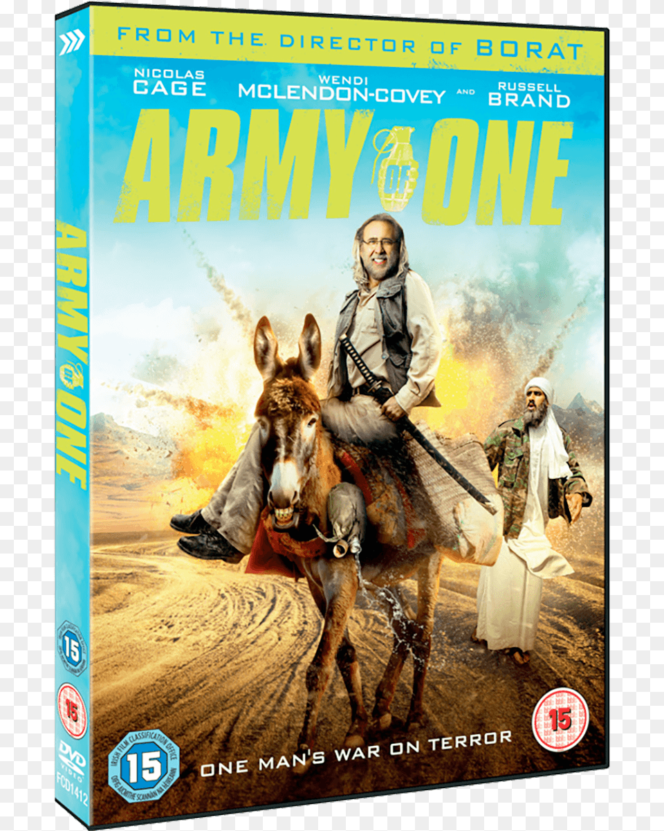 Army Of One Dvd Army Of One 2016 Movie Poster, Adult, Male, Man, Person Free Transparent Png