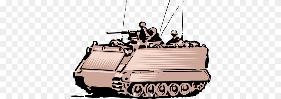 Army Personnel In Tank Royalty Vector Clip Art Illustration, Military, Weapon, Vehicle, Armored Free Png