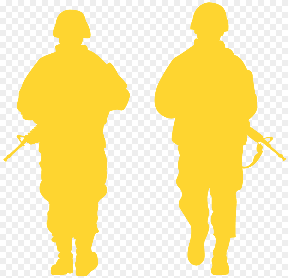 Army Soldiers Silhouette, Clothing, Hardhat, Helmet, Adult Png Image
