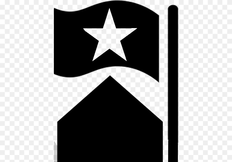 Army Star, Gray Png