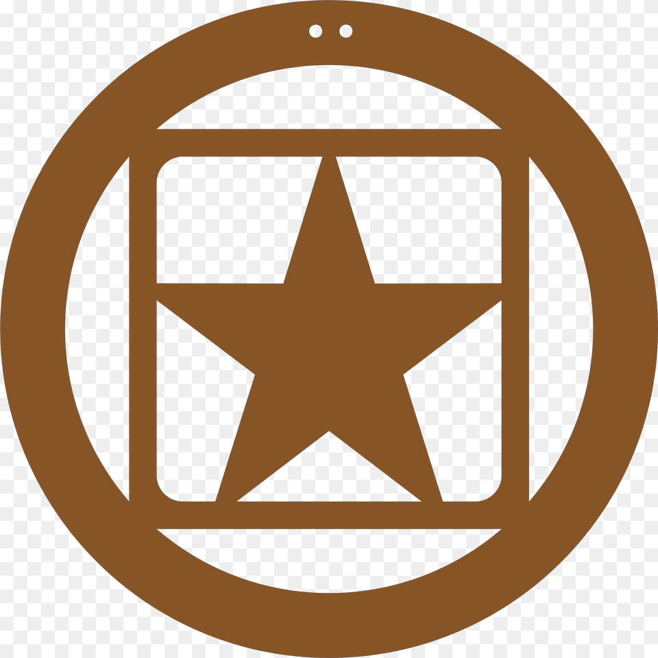 Army Star Circle, Star Symbol, Symbol, Logo, Disk Png