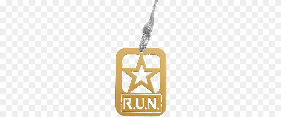 Army Star Run Gold Dangler Ornament Pendant, Accessories, Logo, Symbol Png