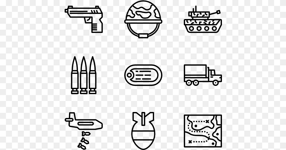Army Web Hosting Icons, Gray Free Transparent Png
