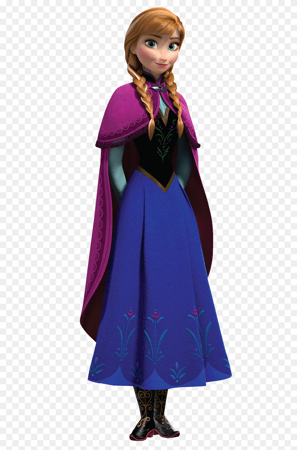 Arna Frozen Character Background, Cape, Clothing, Fashion, Person Png