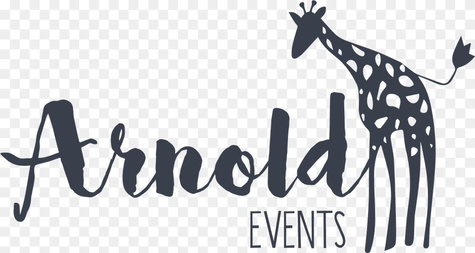 Arnold Events Logo Grey 01 Event Styling Logo, Animal, Giraffe, Mammal, Wildlife Png Image