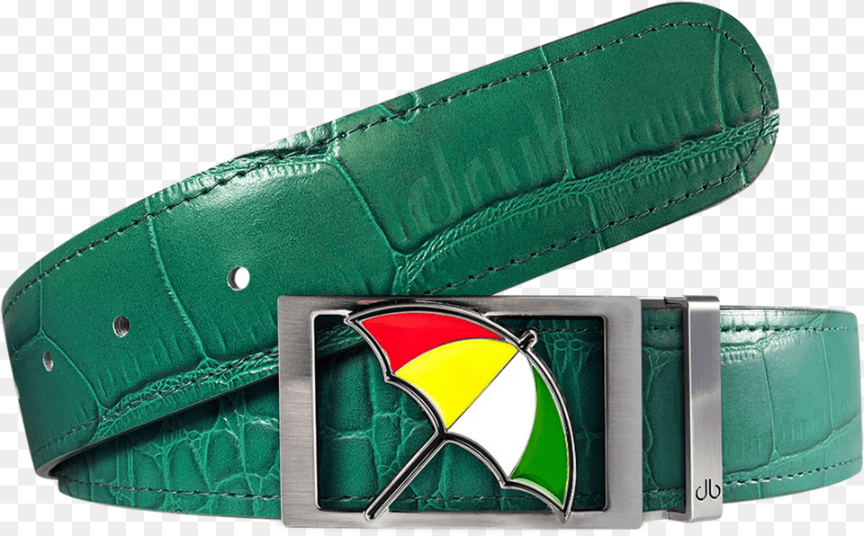 Arnold Palmer Crocodile Leather Belt In Green Belt, Accessories, Buckle, Bag, Handbag Png
