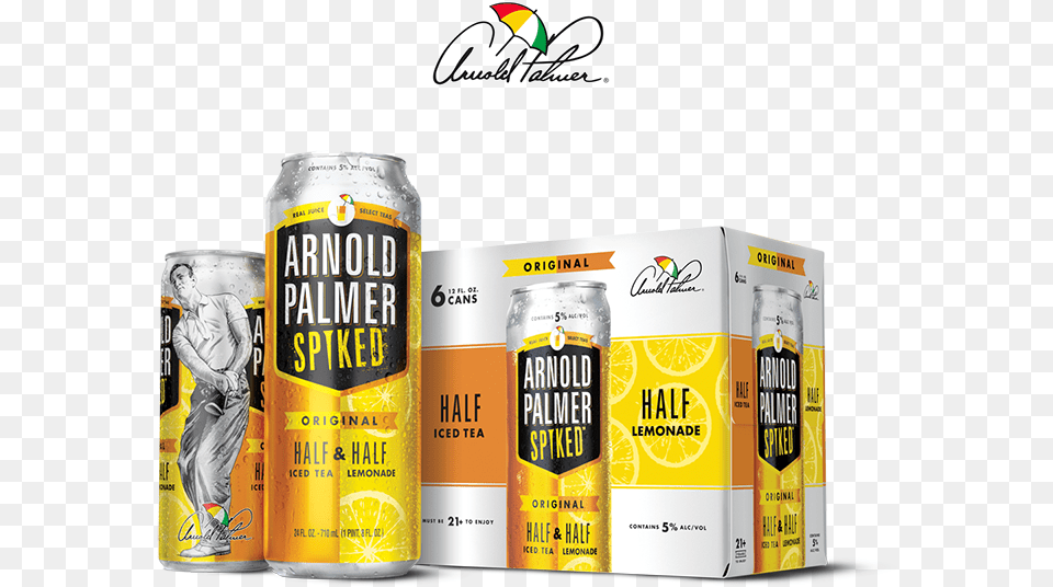 Arnold Palmer Spiked Cans Arnold Palmer Alcoholic Drink, Alcohol, Beer, Beverage, Tin Free Png